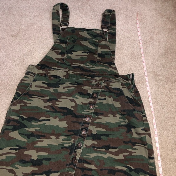 Forever 21 Denim Camo Overall Mini Skirt - Picture 2 of 4